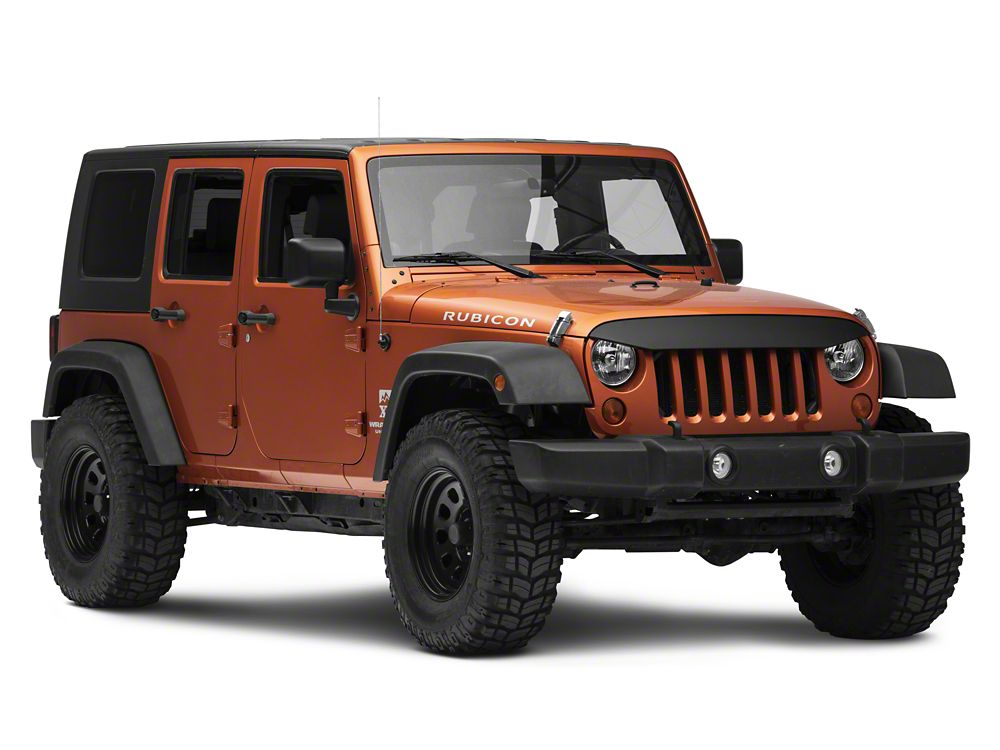 RedRock Angry Eye Light Brow; Matte Black (07-18 Jeep Wrangler JK)