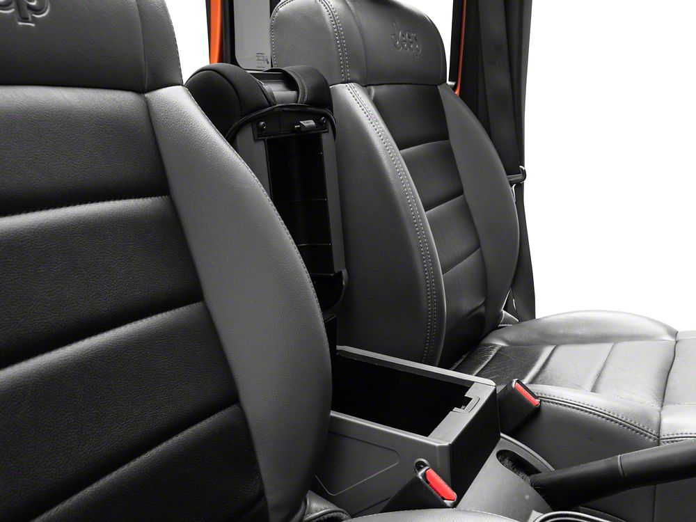 RedRock Neoprene Center Console Cover; Black (11-18 Jeep Wrangler JK)