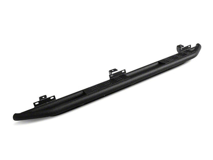 RedRock Side Armor with Step Pads; Textured Black (07-18 Jeep Wrangler JK 4-Door)