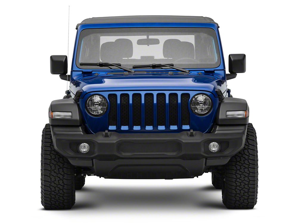 RedRock Headlight Trim; Black (18-25 Jeep Wrangler JL Sport)