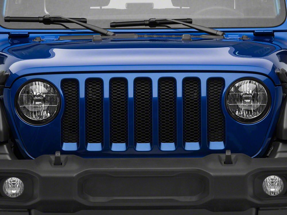 RedRock Headlight Trim; Black (18-25 Jeep Wrangler JL Sport)