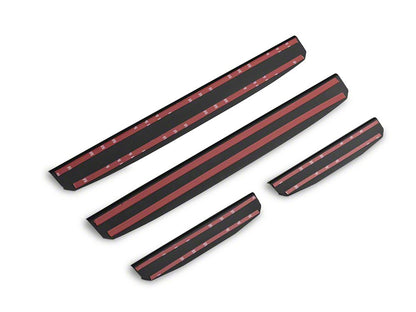 RedRock Old Glory Door Entry Guards; Black (18-25 Jeep Wrangler JL)