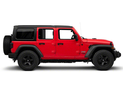 RedRock Custom Molded Mud Guards; Front and Rear (18-25 Jeep Wrangler JL, Excluding Rubicon)