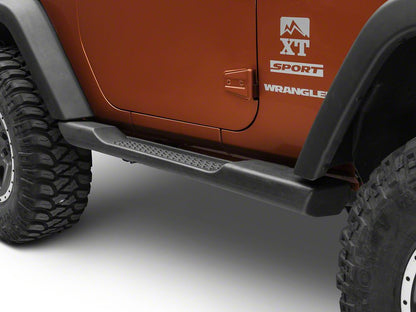 RedRock Molded ABS OE Style Side Step Bars (07-18 Jeep Wrangler JK 2-Door)