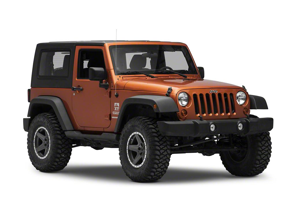 RedRock Molded ABS OE Style Side Step Bars (07-18 Jeep Wrangler JK 2-Door)