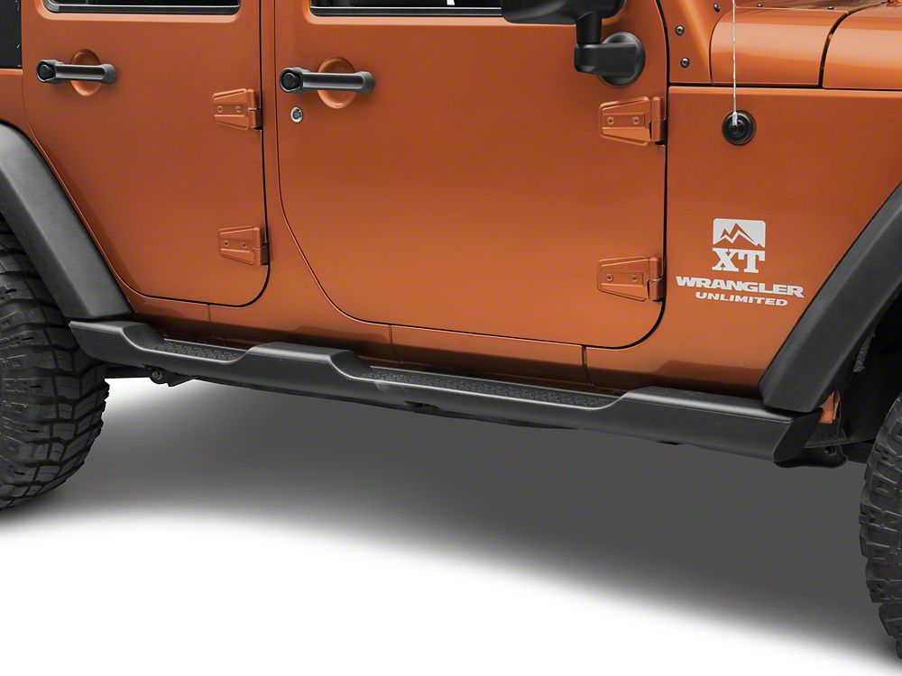 RedRock Molded ABS OE Style Side Step Bars (07-18 Jeep Wrangler JK 4-Door)