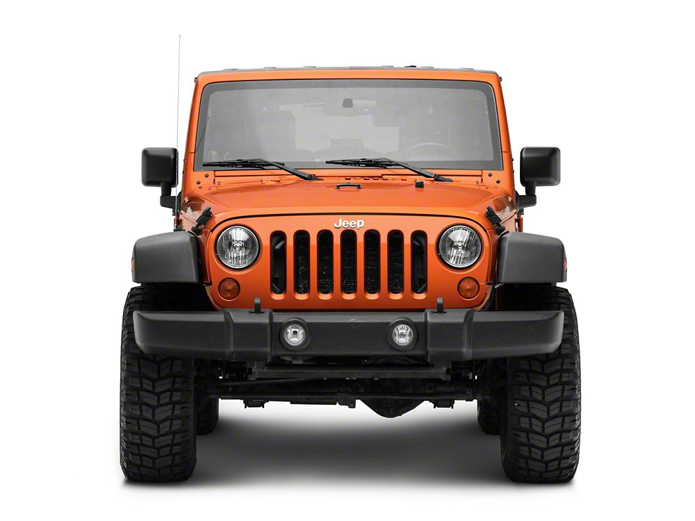 RedRock Hood Catch Kit; Black (07-18 Jeep Wrangler JK)