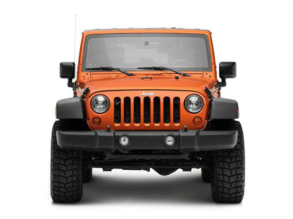 RedRock Hood Catch Kit; Black (07-18 Jeep Wrangler JK)