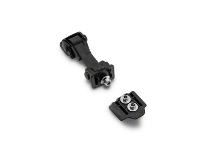 RedRock Hood Catch Kit; Black (07-18 Jeep Wrangler JK)