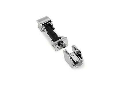 RedRock Hood Catch Kit; Chrome (07-18 Jeep Wrangler JK)