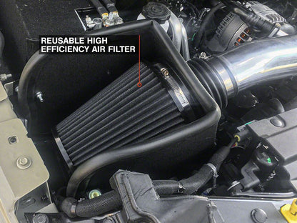 RedRock Cold Air Intake; Polished (18-25 3.6L Jeep Wrangler JL)