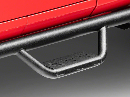 RedRock Solid Steel Drop Side Step Bars (18-25 Jeep Wrangler JL 4-Door)