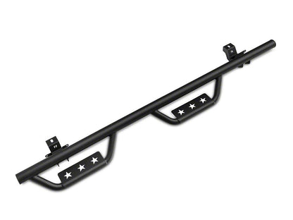 RedRock Solid Steel Drop Side Step Bars (18-25 Jeep Wrangler JL 4-Door)