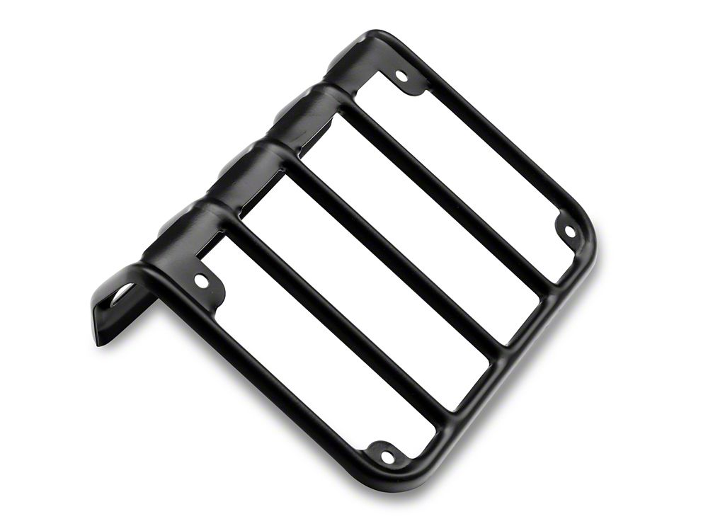 RedRock Tail Light Guards; Black (07-18 Jeep Wrangler JK)