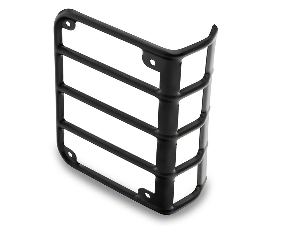 RedRock Tail Light Guards; Black (07-18 Jeep Wrangler JK)