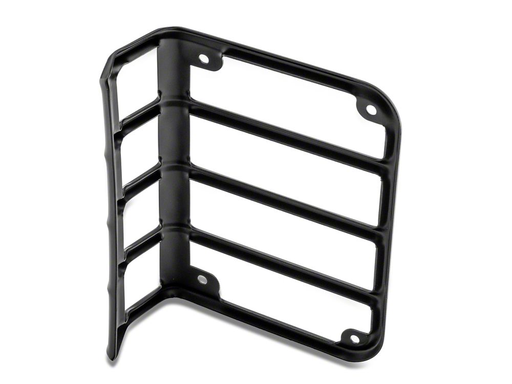 RedRock Tail Light Guards; Black (07-18 Jeep Wrangler JK)