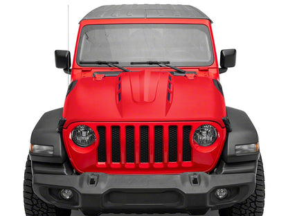 RedRock Avenger Heat Dispersion Hood; Unpainted (18-25 Jeep Wrangler JL)