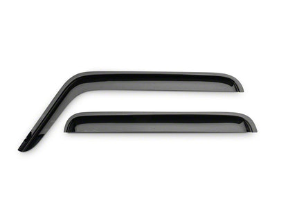 RedRock Window Deflectors; Front and Rear; Smoked (07-18 Jeep Wrangler JK 4-Door)