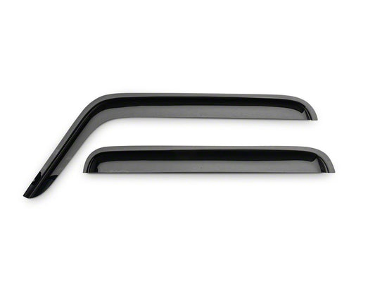RedRock Window Deflectors; Front and Rear; Smoked (07-18 Jeep Wrangler JK 4-Door)