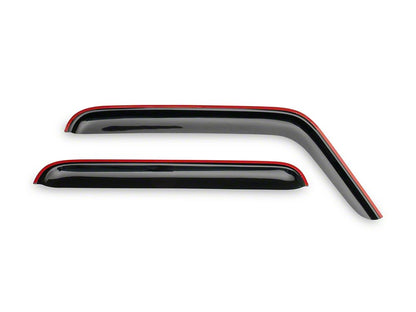 RedRock Window Deflectors; Front and Rear; Smoked (07-18 Jeep Wrangler JK 4-Door)