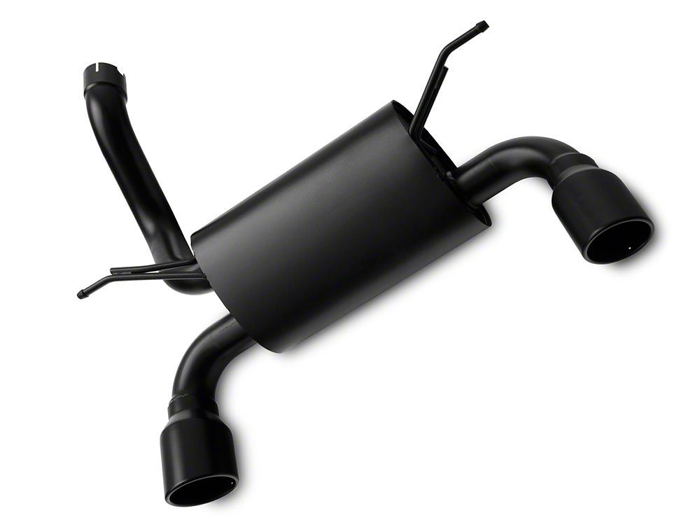 RedRock Axle-Back Exhaust with Black Tips (18-25 2.0L or 3.6L Jeep Wrangler JL)