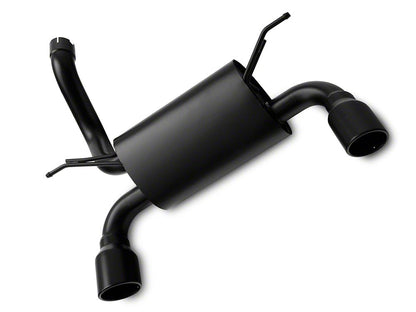 RedRock Axle-Back Exhaust with Black Tips (18-25 2.0L or 3.6L Jeep Wrangler JL)