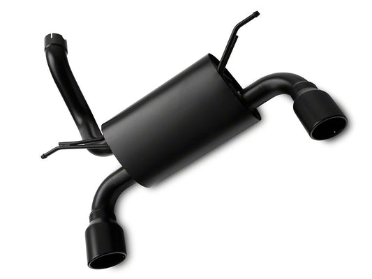RedRock Axle-Back Exhaust with Black Tips (18-25 2.0L or 3.6L Jeep Wrangler JL)
