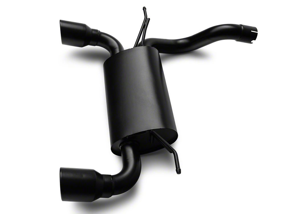 RedRock Axle-Back Exhaust with Black Tips (18-25 2.0L or 3.6L Jeep Wrangler JL)