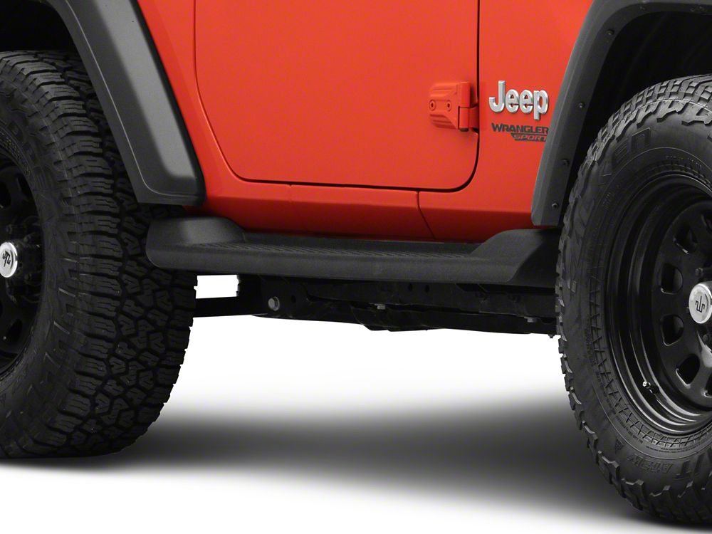 RedRock Molded ABS OE Style Side Step Bars (18-25 Jeep Wrangler JL 2-Door)