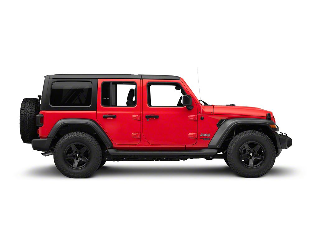 RedRock Molded ABS OE Style Side Step Bars (18-25 Jeep Wrangler JL 4-Door)
