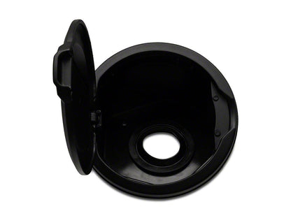 RedRock Fuel Filler Door Cover; Matte Black (18-25 Jeep Wrangler JL)