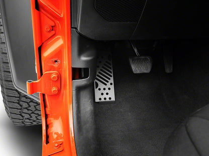 RedRock Dead Pedal Assembly; Matte Black (18-25 Jeep Wrangler JL w/ Automatic Transmission, Excluding 4xe)