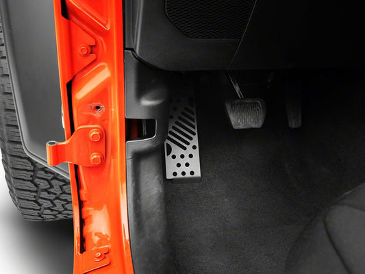 RedRock Dead Pedal Assembly; Matte Black (18-25 Jeep Wrangler JL w/ Automatic Transmission, Excluding 4xe)