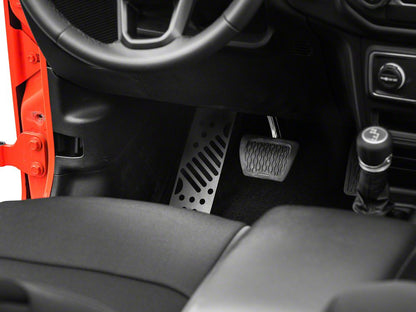 RedRock Dead Pedal Assembly; Matte Black (18-25 Jeep Wrangler JL w/ Automatic Transmission, Excluding 4xe)