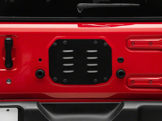 RedRock Spare Tire Delete; Vented (18-25 Jeep Wrangler JL, Excluding 4xe)