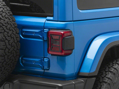RedRock Tail Light Covers; Old Glory (18-25 Jeep Wrangler JL w/ Factory LED Tail Lights)