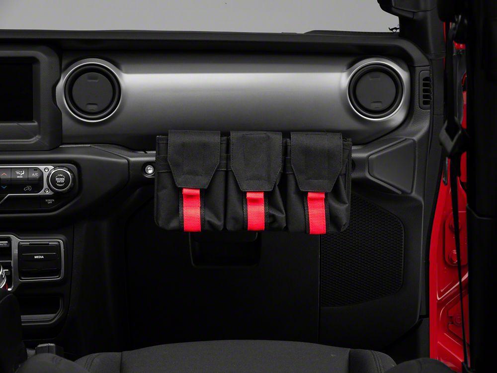 RedRock Alterum Series Grab Handle Storage Bag; Tri Pocket (07-25 Jeep Wrangler JK & JL)
