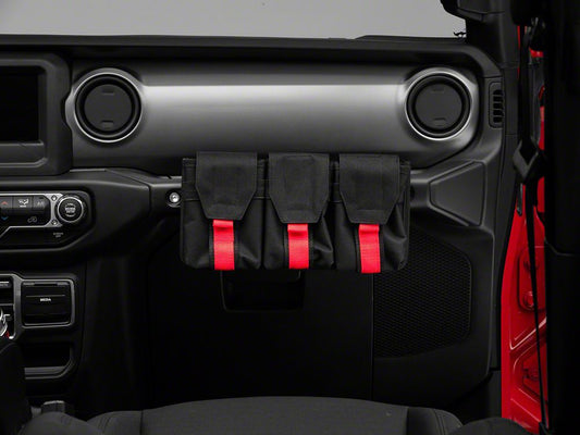 RedRock Alterum Series Grab Handle Storage Bag; Tri Pocket (07-25 Jeep Wrangler JK & JL)