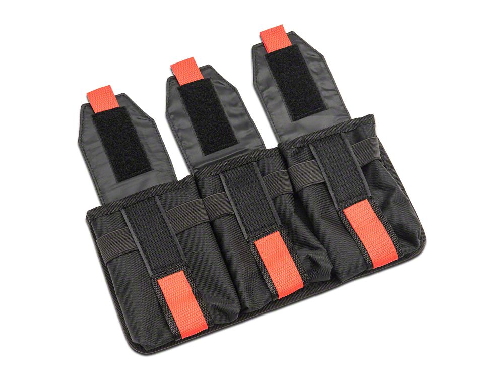 RedRock Alterum Series Grab Handle Storage Bag; Tri Pocket (07-25 Jeep Wrangler JK & JL)