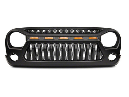 RedRock Gladiator Grille with Amber LED Lighting (07-18 Jeep Wrangler JK)
