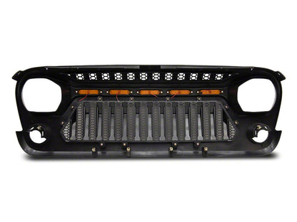 RedRock Gladiator Grille with Amber LED Lighting (07-18 Jeep Wrangler JK)