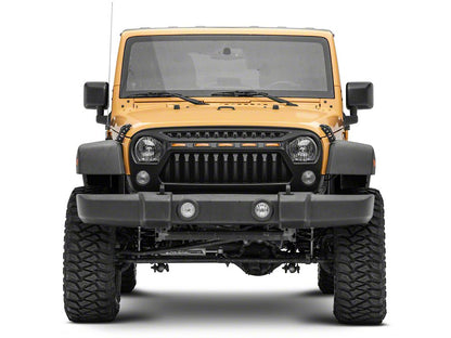 RedRock Gladiator Grille with Amber LED Lighting (07-18 Jeep Wrangler JK)
