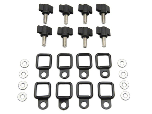 RedRock Hard Top Quick Removal Fastener Kit with D-Rings (97-18 Jeep Wrangler TJ & JK)