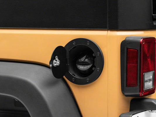 RedRock Locking Aluminum Fuel Door Cover (07-18 Jeep Wrangler JK)