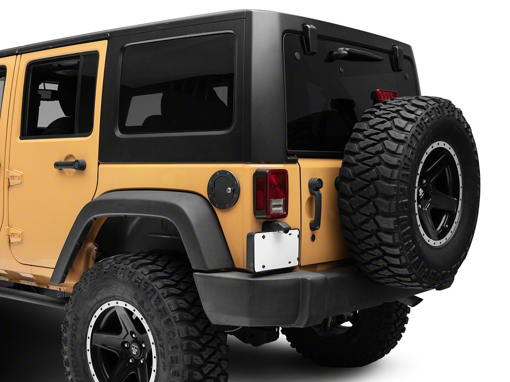 RedRock Locking Aluminum Fuel Door Cover (07-18 Jeep Wrangler JK)