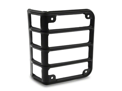 RedRock Tail Light Guards; Matte Black (07-18 Jeep Wrangler JK)