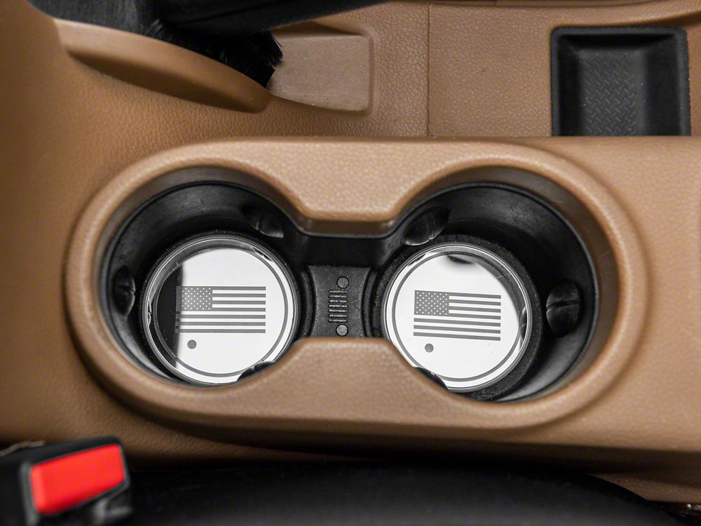 RedRock Alterum Series Color Changing LED Cup Holder Lighting with American Flag Logo (07-25 Jeep Wrangler JK & JL)