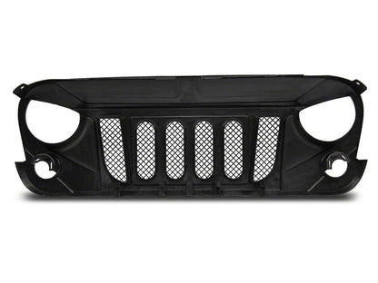 RedRock Beast Grille; Matte Black (07-18 Jeep Wrangler JK)