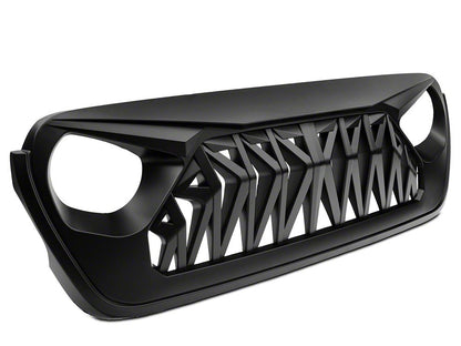 RedRock Deep Woods Grille; Matte Black (18-25 Jeep Wrangler JL w/o TrailCam)