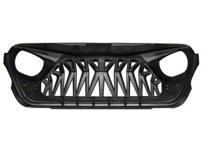 RedRock Deep Woods Grille; Matte Black (18-25 Jeep Wrangler JL w/o TrailCam)